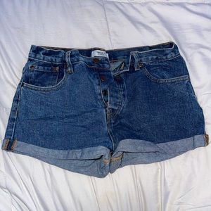 Forever 21 cuffed high waist shorts